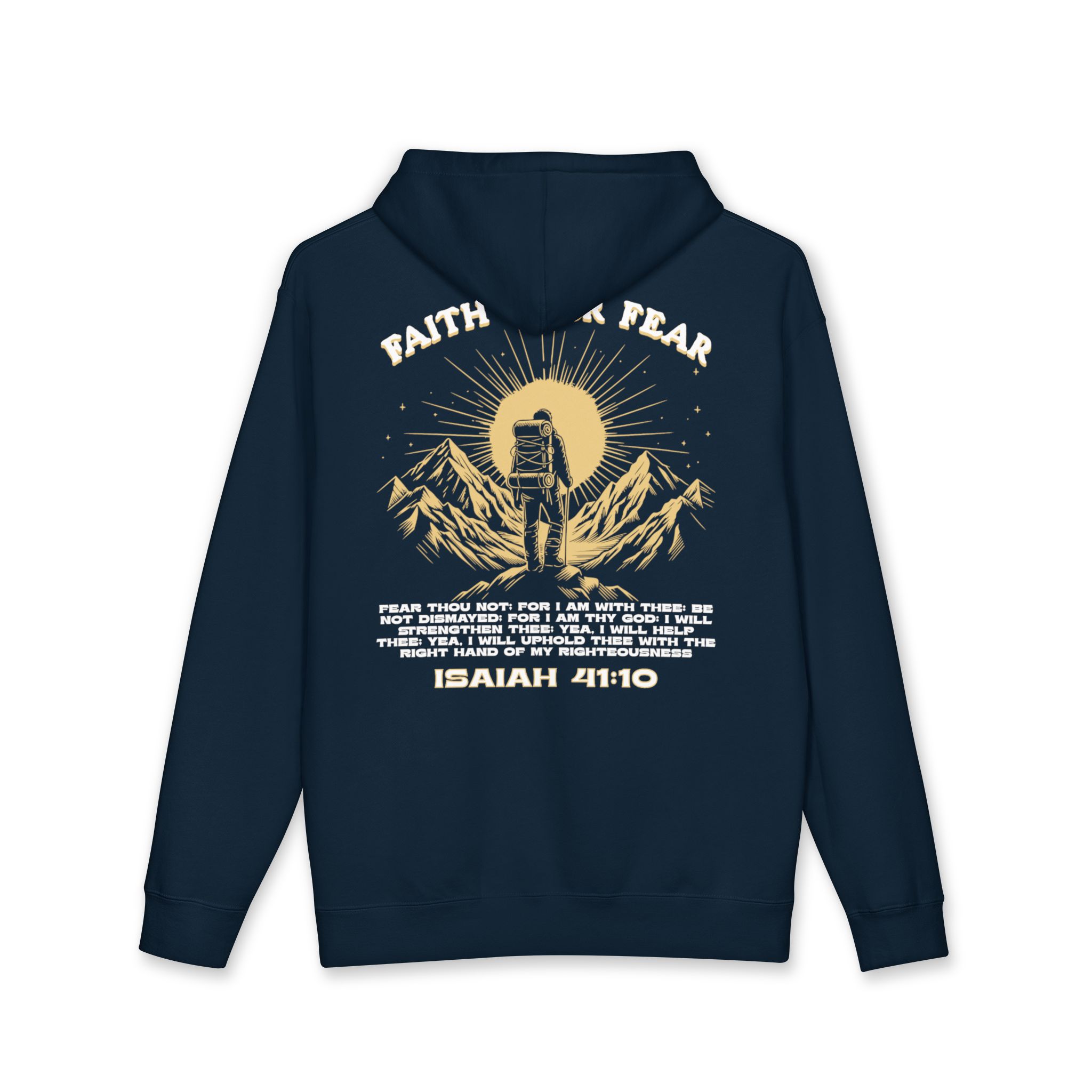 Faith Over Fear Hoodie – Isaiah 41:10 KJV - Image 10