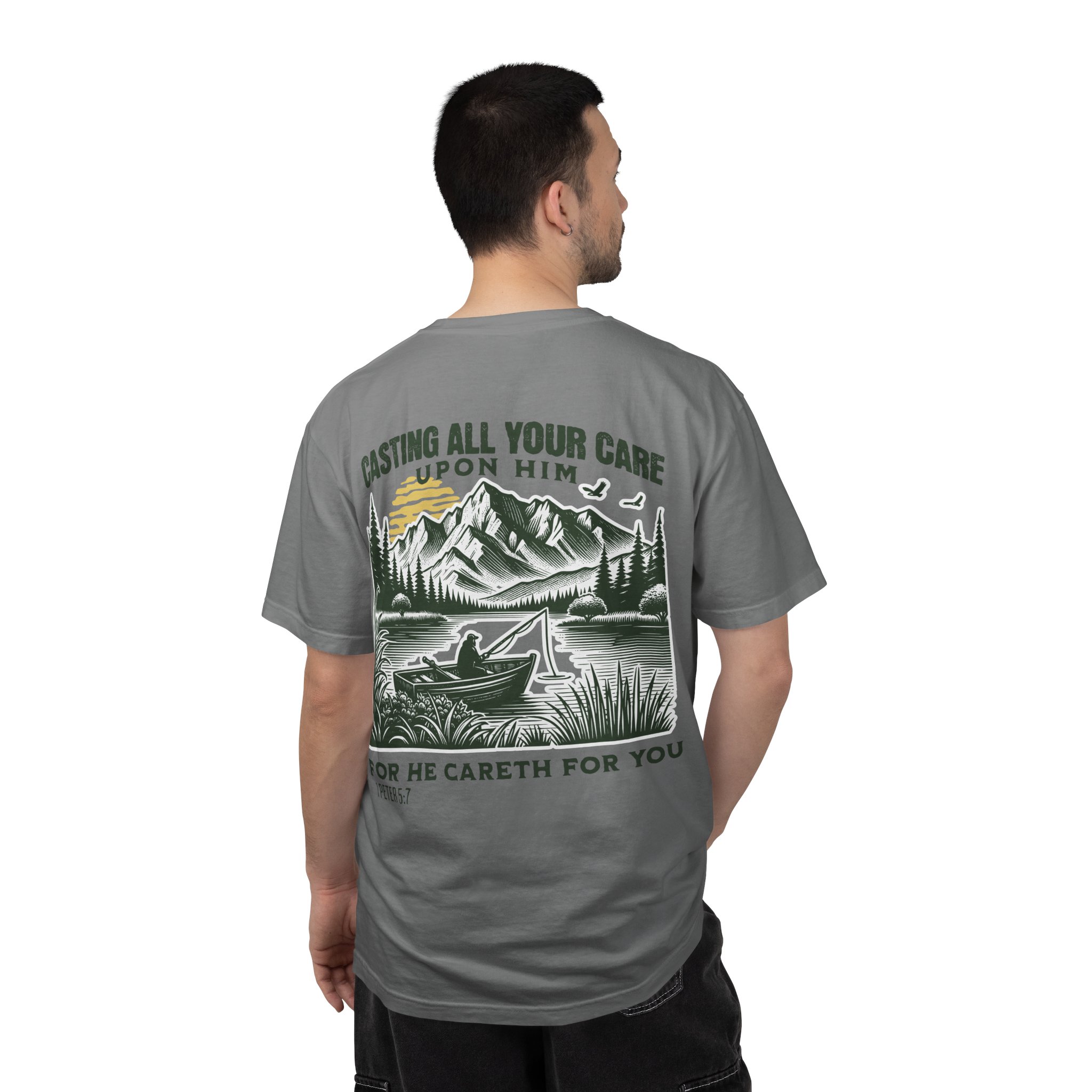 1 Peter 5:7 “Cast Your Cares” Tee - Image 12