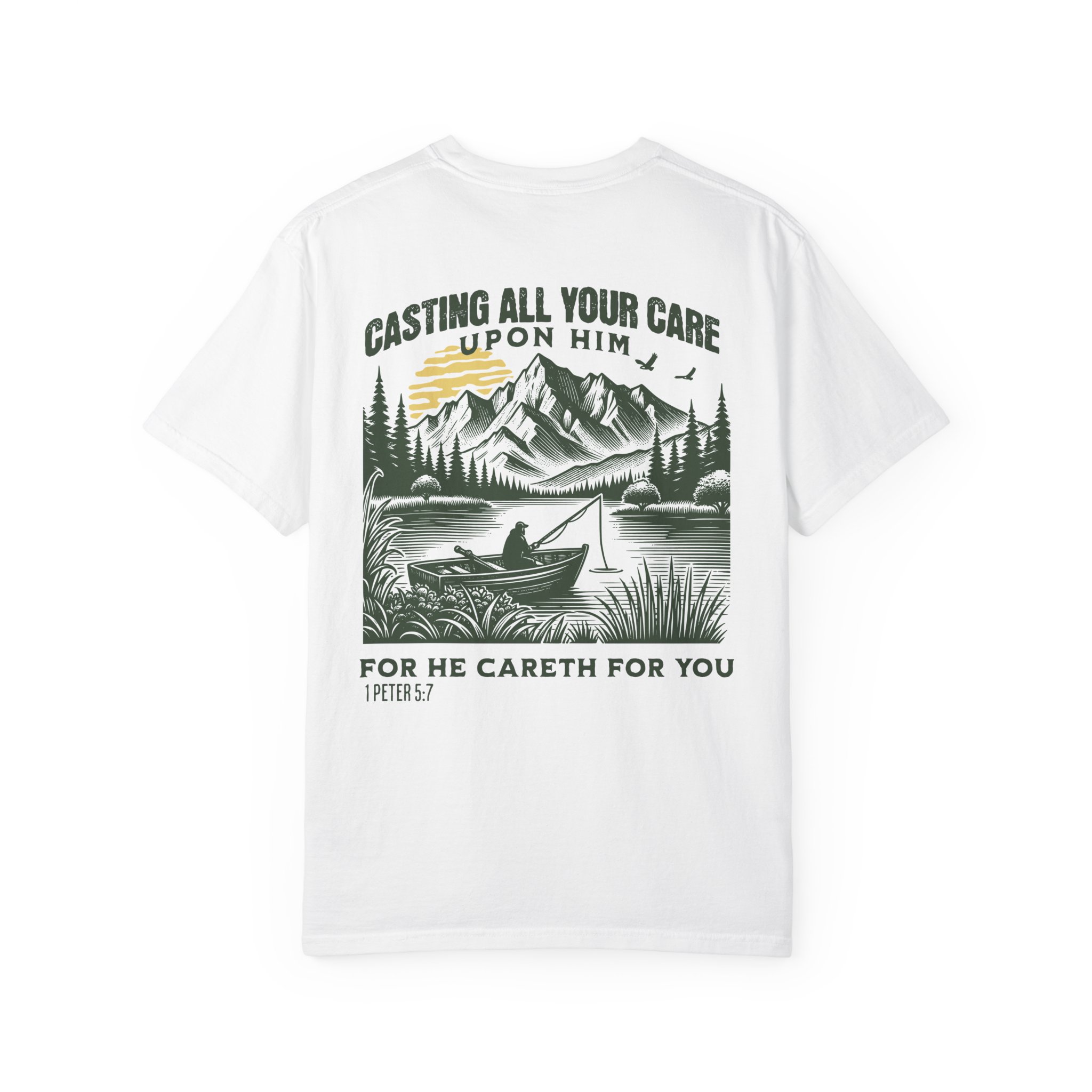 1 Peter 5:7 “Cast Your Cares” Tee - Image 14