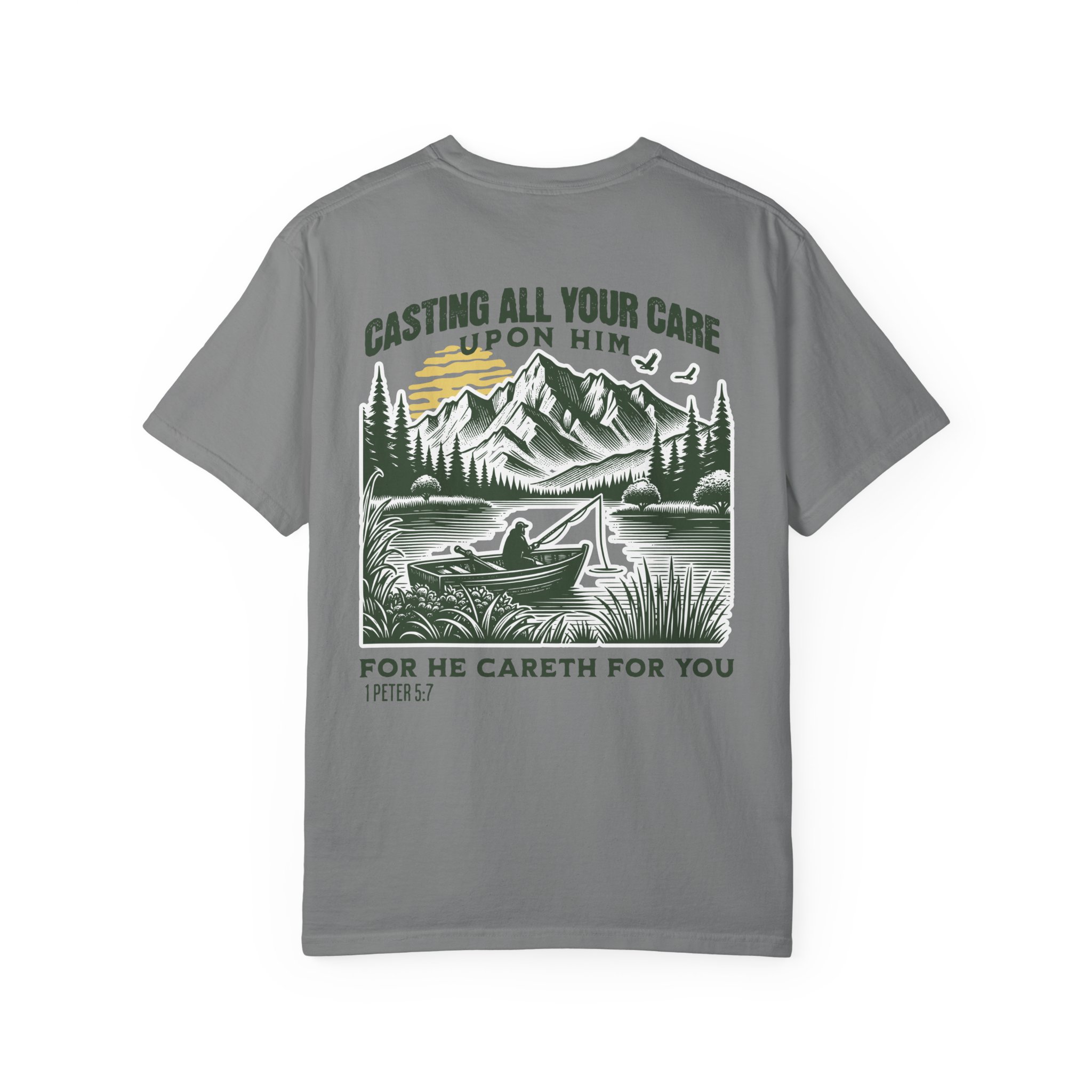 1 Peter 5:7 “Cast Your Cares” Tee - Image 10