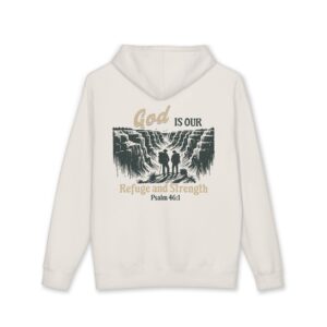 God Is Our Refuge Hoodie — Psalm 46:1 Faith Graphic Pullover