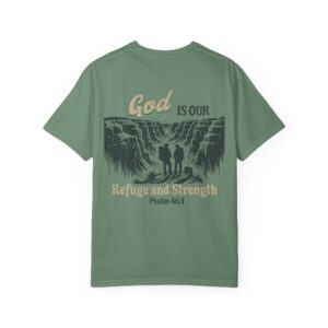 Christian Psalm 46:1 T-Shirt – "God Is Our Refuge and Strength" Faith Tee