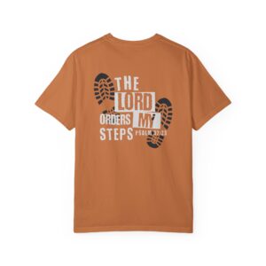 The Lord Orders My Steps T-Shirt — Psalm 37:23 Christian Graphic Tee