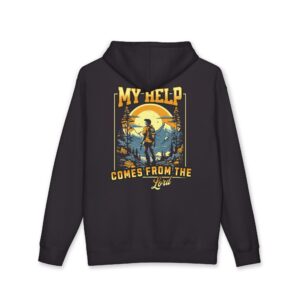 Hoodie — "My Help Comes From the Lord" Christian Faith Pullover